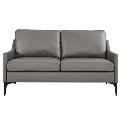 Corland Leather Loveseat by Modway