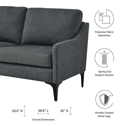 Corland Upholstered Fabric Loveseat by Modway