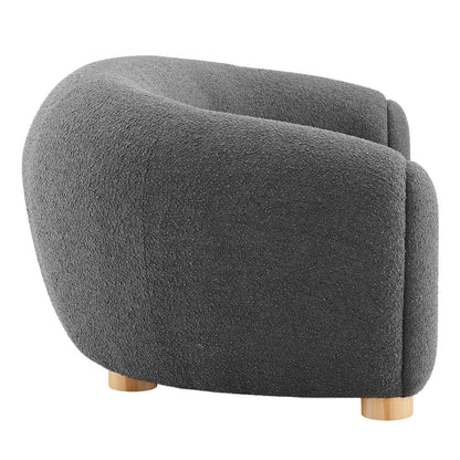 Abundant Boucle Upholstered Fabric Sofa by Modway