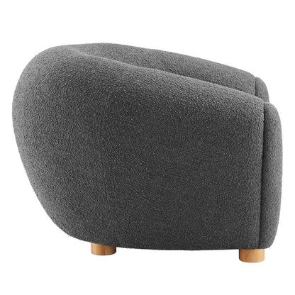 Abundant Boucle Upholstered Fabric Armchair by Modway