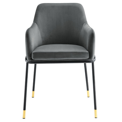 Jovi Performance Velvet Dining Armchair Set of 2 by Modway