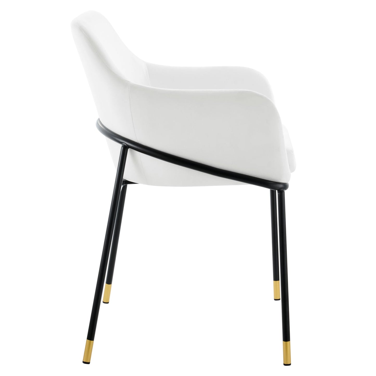 Jovi Performance Velvet Dining Armchair Set of 2 by Modway