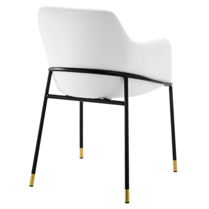 Jovi Performance Velvet Dining Armchair Set of 2 by Modway