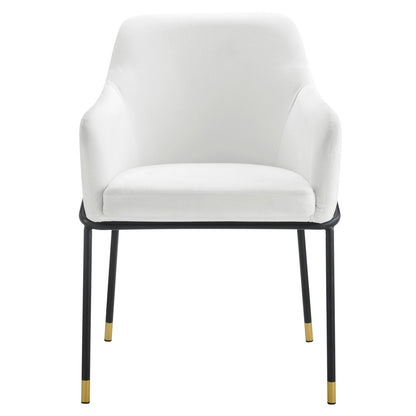 Jovi Performance Velvet Dining Armchair Set of 2 by Modway