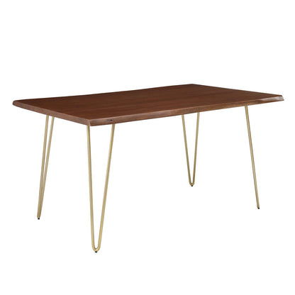 Ardor 60" Live Edge Acacia Wood Acacia Wood Dining Table by Modway