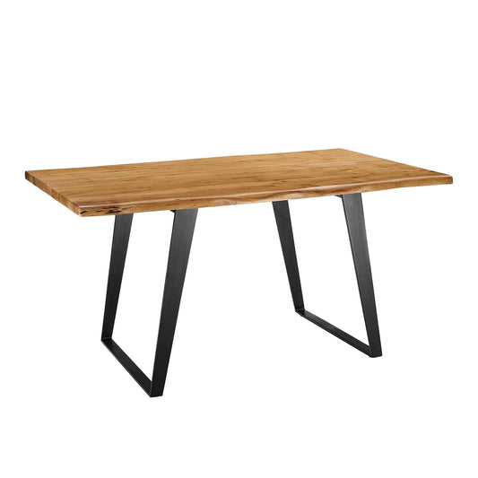 Viggo 60" Live Edge Acacia Wood Acacia Wood Dining Table by Modway