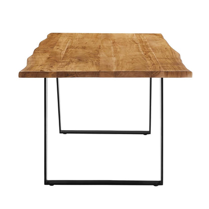 Viggo 60" Live Edge Acacia Wood Acacia Wood Dining Table by Modway