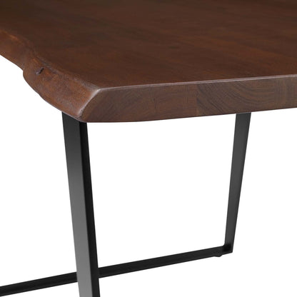 Viggo 60" Live Edge Acacia Wood Acacia Wood Dining Table by Modway