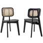 Habitat Wood Dining Side Chair Set of 2 by Modway