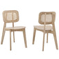 Habitat Wood Dining Side Chair Set of 2 by Modway