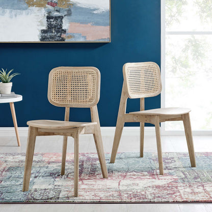 Habitat Wood Dining Side Chair Set of 2 by Modway