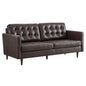 Exalt Tufted Leather Sofa by Modway