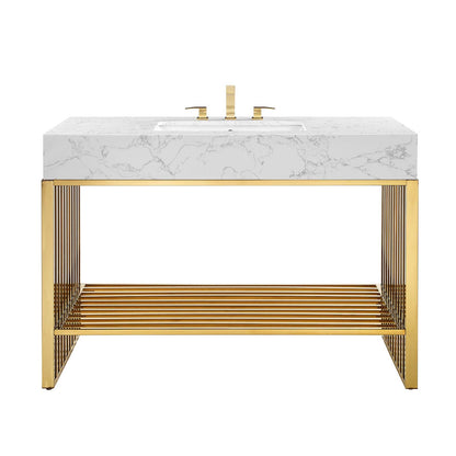 Gridiron 48" Bathroom Vanity by Modway