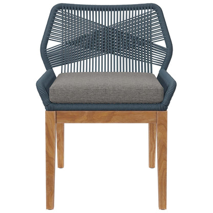 Wellspring 5-Piece Outdoor Patio Teak Wood Dining Set by Modway
