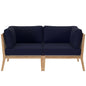 Clearwater Outdoor Patio Teak Wood Loveseat by Modway