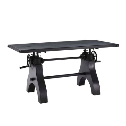 Genuine 60" Crank Adjustable Height Dining Table and Computer Desk by Modway