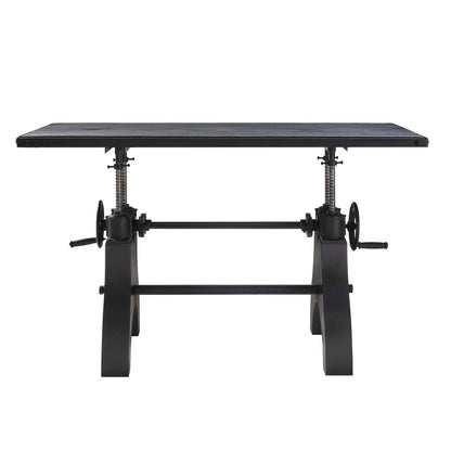 Genuine 60" Crank Adjustable Height Dining Table and Computer Desk by Modway
