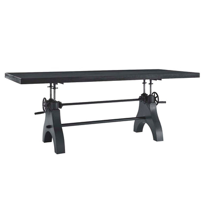 Genuine 96" Crank Adjustable Height Dining and Conference Table by Modway