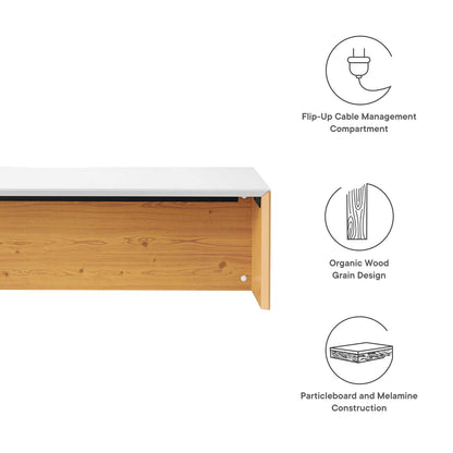 Kinetic 49" Wall-Mount Office Desk by Modway