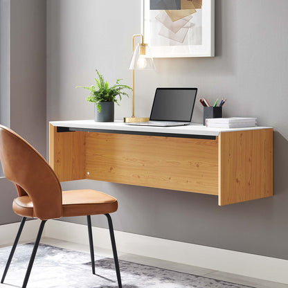 Kinetic 49" Wall-Mount Office Desk by Modway