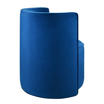 Della Performance Velvet Fabric Swivel Chair by Modway