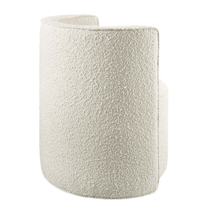 Della Boucle Fabric Swivel Chair by Modway