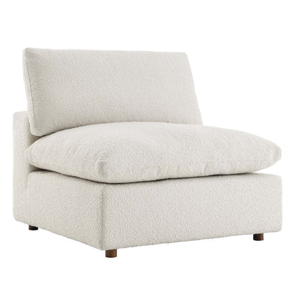 Commix Down Filled Overstuffed Boucle Fabric Armless Chair by Modway
