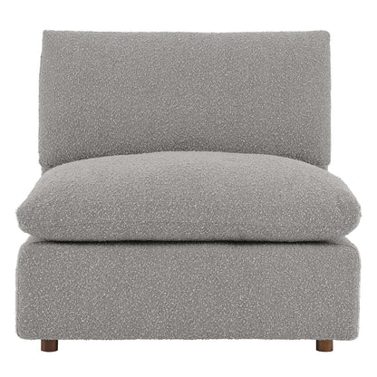 Commix Down Filled Overstuffed Boucle Fabric Armless Chair by Modway