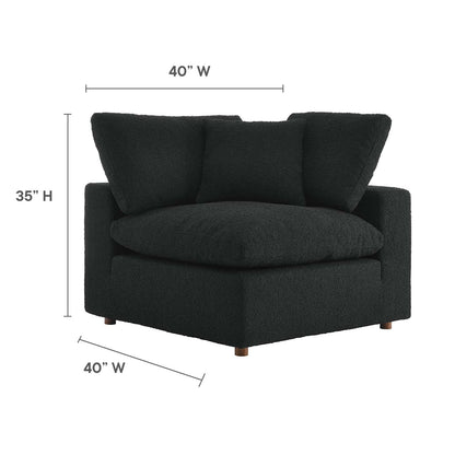 Commix Down Filled Overstuffed Boucle Fabric Corner Chair by Modway