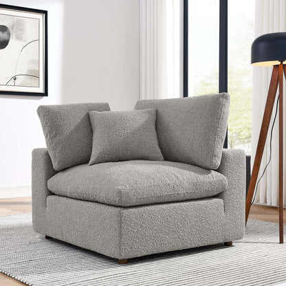 Commix Down Filled Overstuffed Boucle Fabric Corner Chair by Modway