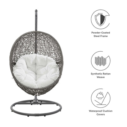 Encase Outdoor Patio Rattan Swing Chair by Modway