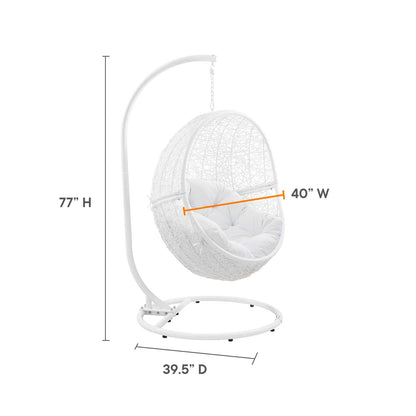 Encase Outdoor Patio Rattan Swing Chair by Modway