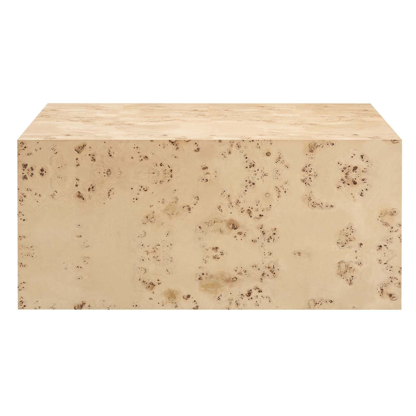 Cosmos 36" Square Burl Wood Coffee Table by Modway