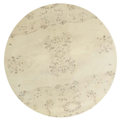 Cosmos 35" Round Burl Wood Coffee Table by Modway