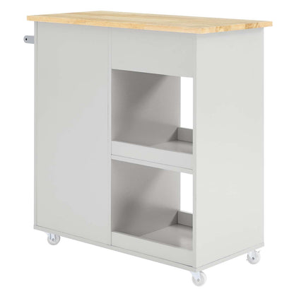 Culinary Kitchen Cart With Towel Bar by Modway