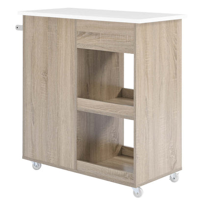 Culinary Kitchen Cart With Towel Bar by Modway