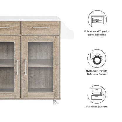 Cuisine Kitchen Cart by Modway