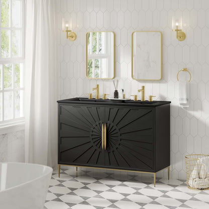 Awaken 48" Double Sink Bathroom Vanity by Modway