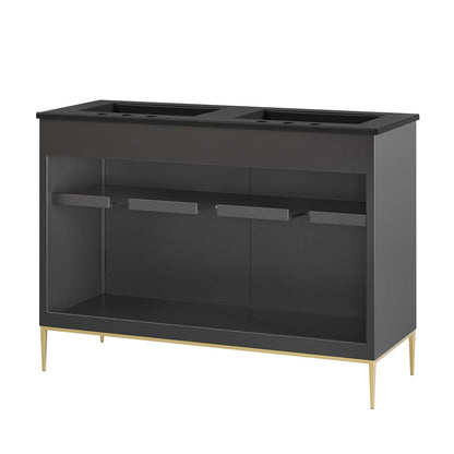 Awaken 48" Double Sink Bathroom Vanity by Modway