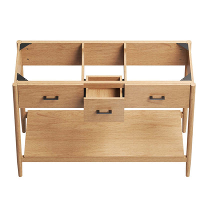 Zaire 48" Double Sink Compatible Bathroom Vanity Cabinet (Sink Basin Not Included) by Modway