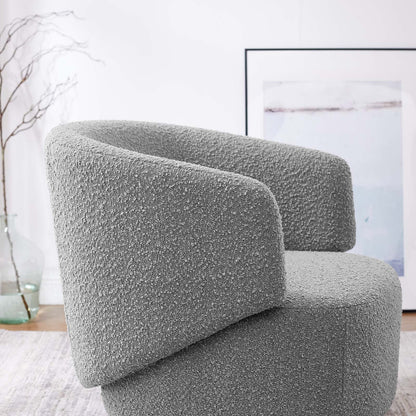 Celestia Boucle Fabric Swivel Chair by Modway