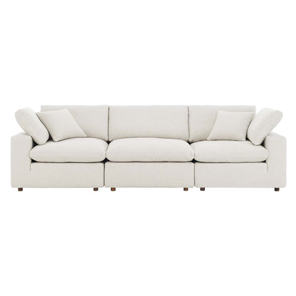 Commix Down Filled Overstuffed Boucle Fabric 3-Seater Sofa by Modway