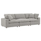 Commix Down Filled Overstuffed Boucle Fabric 3-Seater Sofa by Modway