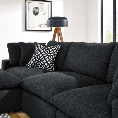 Commix 4-Piece Down Filled Overstuffed Boucle Fabric Sectional Sofa by Modway