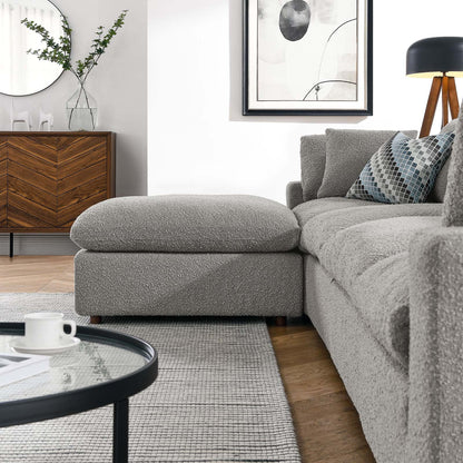 Commix 5-Piece Down Filled Overstuffed Boucle Fabric Sectional Sofa by Modway