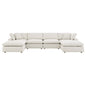 Commix 6-Piece Down Filled Overstuffed Boucle Sectional Sofa by Modway