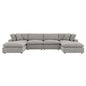 Commix 6-Piece Down Filled Overstuffed Boucle Sectional Sofa by Modway