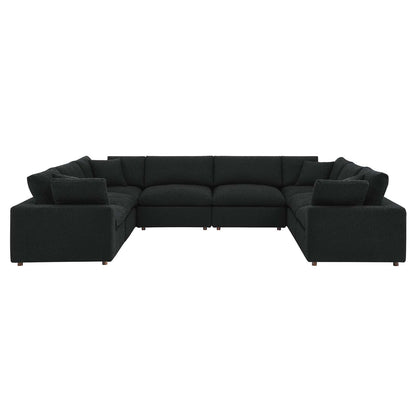 Commix 8-Piece Down Filled Overstuffed Boucle Fabric Sectional Sofa by Modway