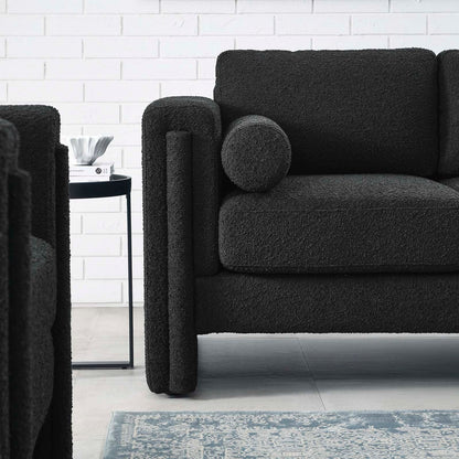 Visible Boucle Fabric Loveseat by Modway