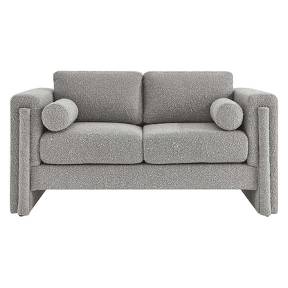 Visible Boucle Fabric Loveseat by Modway